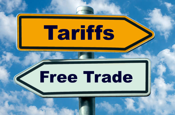 Tariffs-Freetrade stock photo