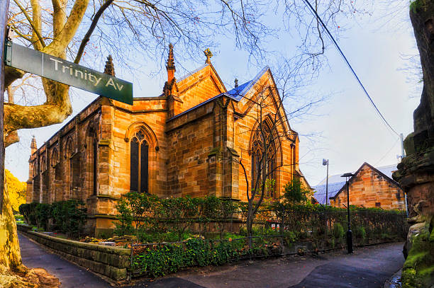 istock Sydney The Rocks church back 2205274004