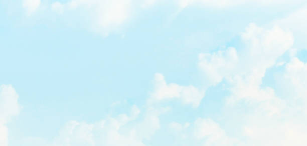 istock Blue sky pastel with white cloud. Cumulus clouds. Cloudscape blur background. 2205277029
