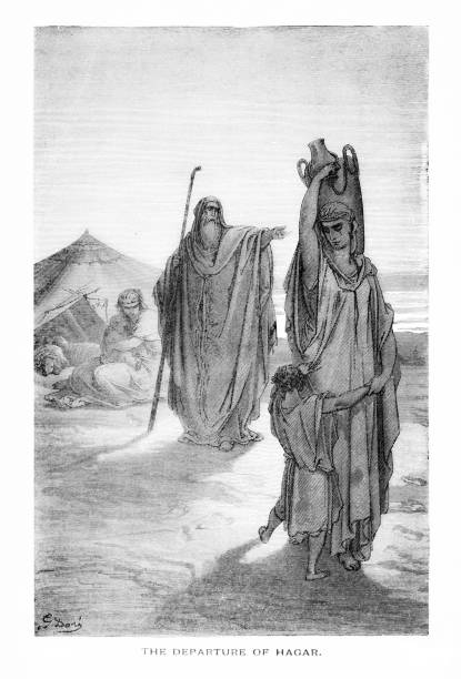 istock Hagar and Ishmael Sent Away by Abraham and Sarah, Middle East, Bible History, Judaism 2205280216