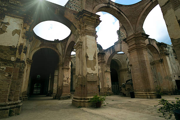 istock Beautiful image of old brick walls and columns 2205288945