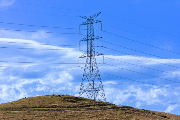 istock A large steel structure supporting the electricity network 2205303354