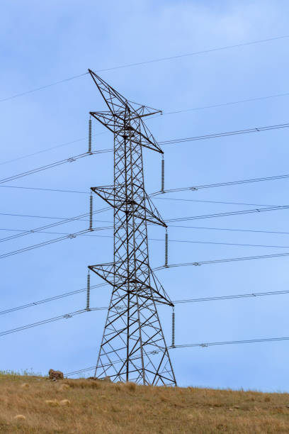 istock A large steel structure supporting the electricity network 2205303424
