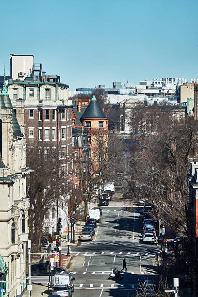 istock Historic brick building in downtown Boston in the morning 2205308351