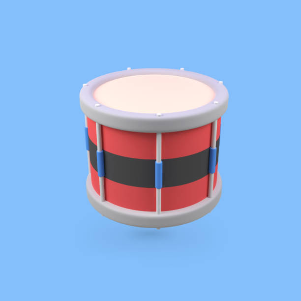 istock Snare drum isolated 3d render icon illustration 2205309158