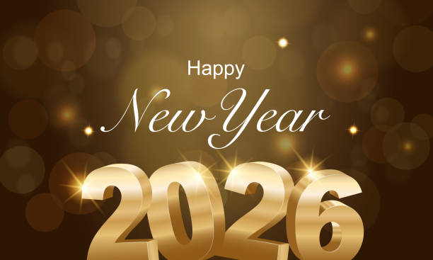 istock 2026 Happy New Year Background Design. Greeting Card, Banner, Poster. Vector Illustration. 2205310472