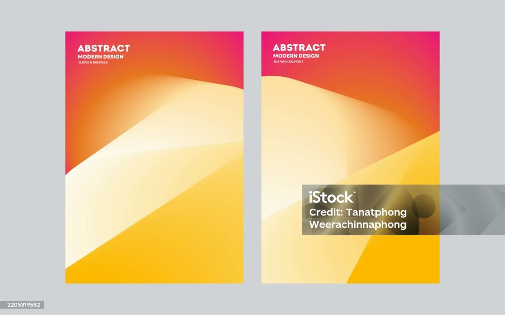 Gradients Poster Example Abstract Gradient Posters Background Vector Set Design Template Layout ...