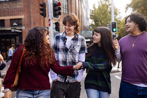 istock Interracail teenagers walking on a street 2205322034