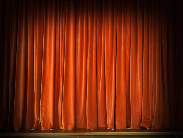istock The curtain is closed before the show begins. 2205328015