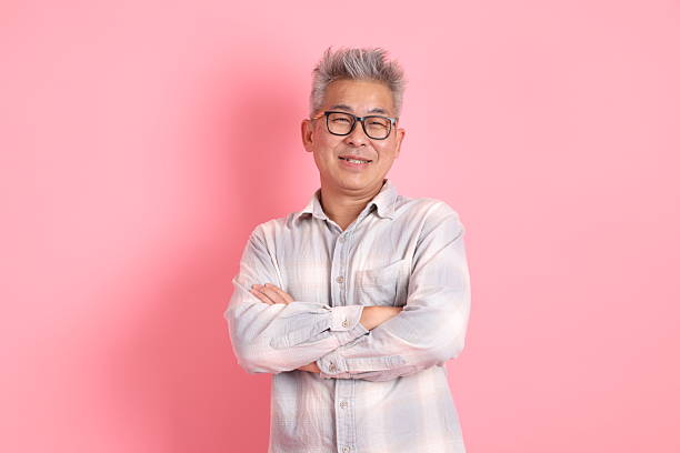 istock 50s Asian Man in casual clothes 2205329370
