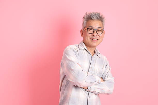 istock 50s Asian Man in casual clothes 2205329377