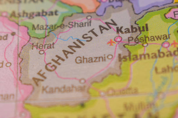 istock Kabul  On The World Map Colorful Geo Political Map 2205331096