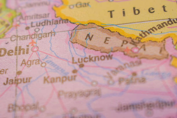 istock Tibet  On The World Map Colorful Geo Political Map 2205332014