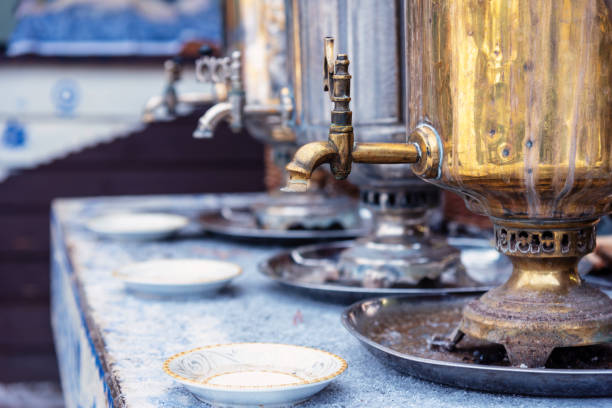 istock Copper samovar, shallow depth of field. 2205334806