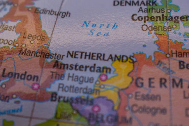 Netherlands On The World Map Colorful Geo Political Worl Map