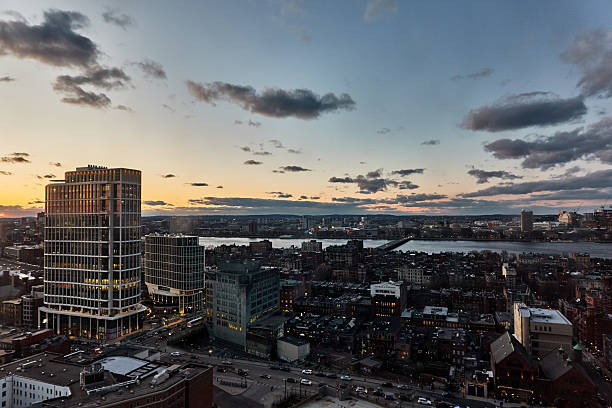 istock Scenic view of illuminated building during sunset 2205336260