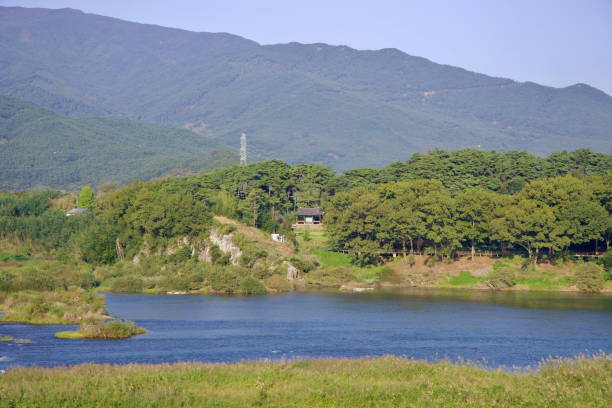 Traditional Pavilion Overlooking the Seomjin River in Gurye