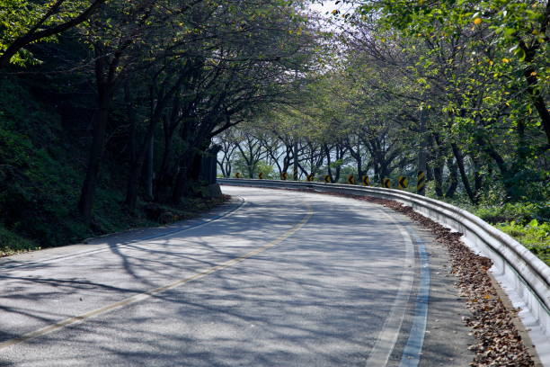 istock Winding Road Along the Seomjin River 2205343413