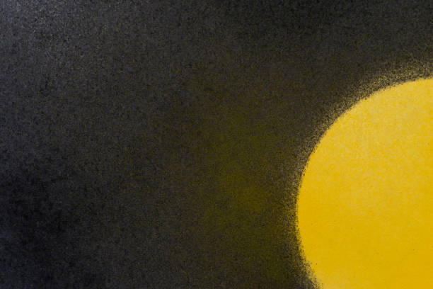 Black and yellow spray paint background