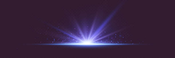 istock Brilliant magical flash of light and star explosion with rays of light. 2205354048