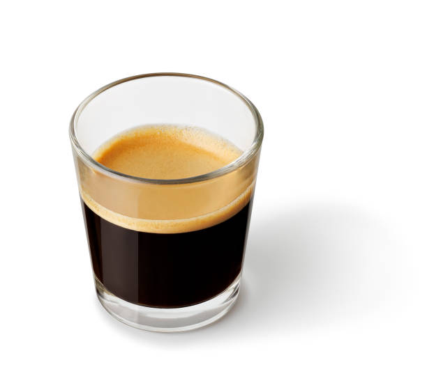 istock glass espresso coffee isolated on white background with clipping path 2205357070