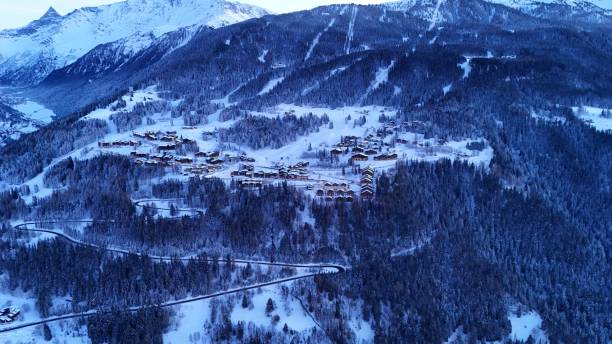 istock Snowy village 2205361392