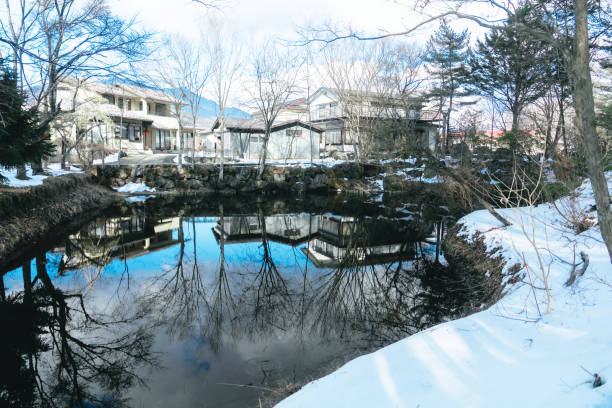 istock Beautiful Oshino hakkai at Yamanashi. 2205364860