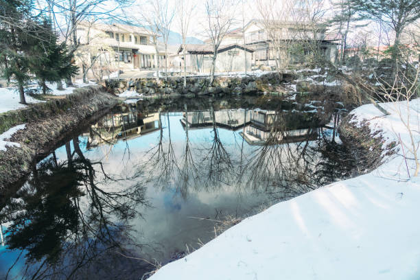 istock Beautiful Oshino hakkai at Yamanashi. 2205364915