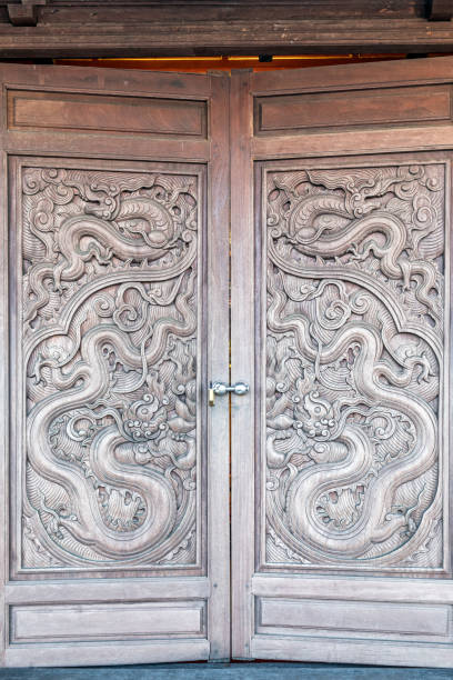Entrance gate to Ha Temple, Fansipan, Sapa, Vietnam