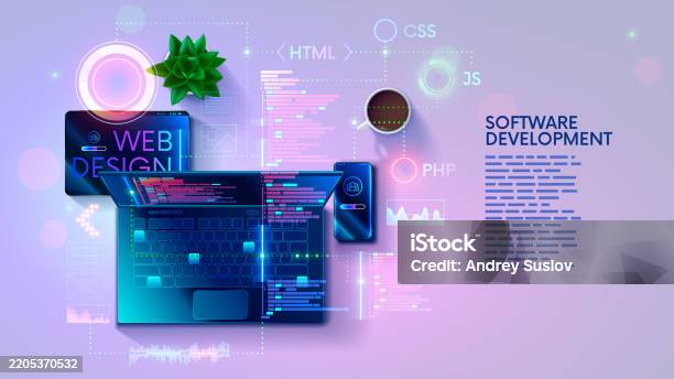 Web Design Coding Programming Software Development Computer Laptop ...