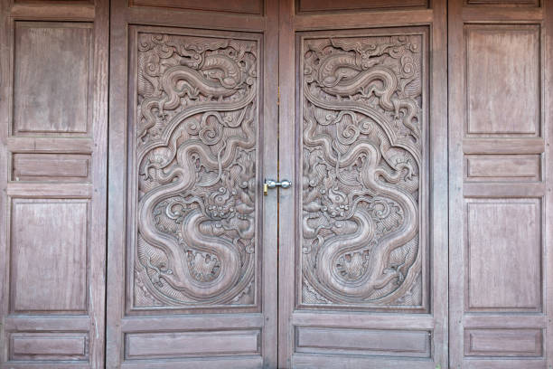 Entrance gate to Ha Temple, Fansipan, Sapa, Vietnam