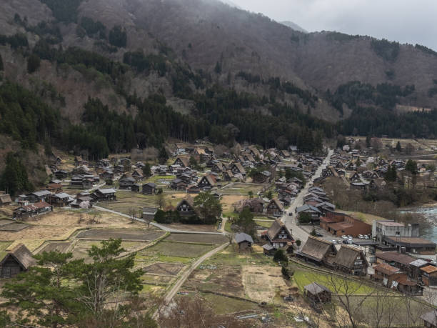 istock Historic Mountain Village Panorama 2205376211