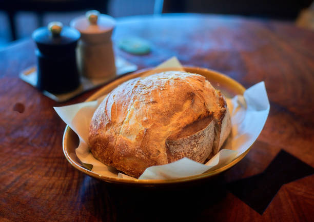 Baking bread in the oven according to old traditions.