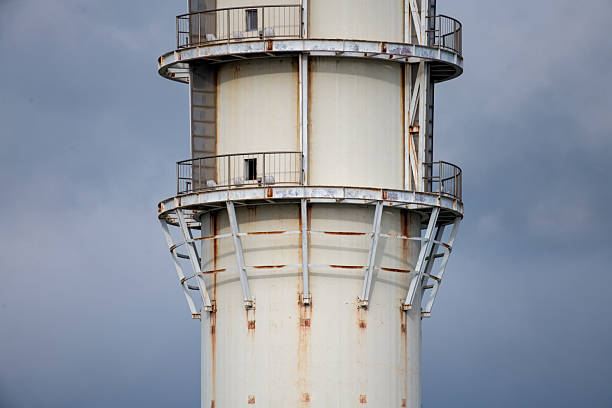 Alsip Illinois water tower against stormy sky with room for text