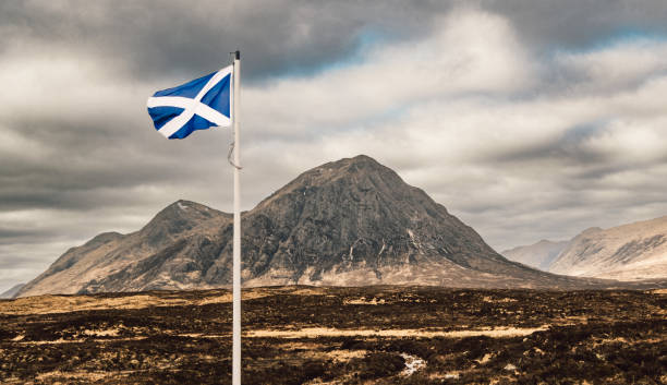 istock Saltire, wind, Glencoe, Scotland 2205380859