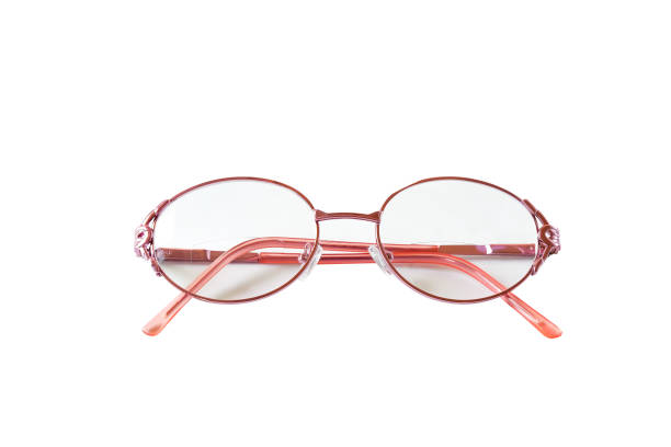 Modern fashionable Eyewear or eyeGlasses on white background.