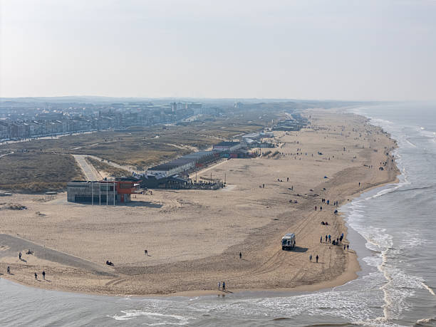 istock Beach in Katwijk by drone 2205400233