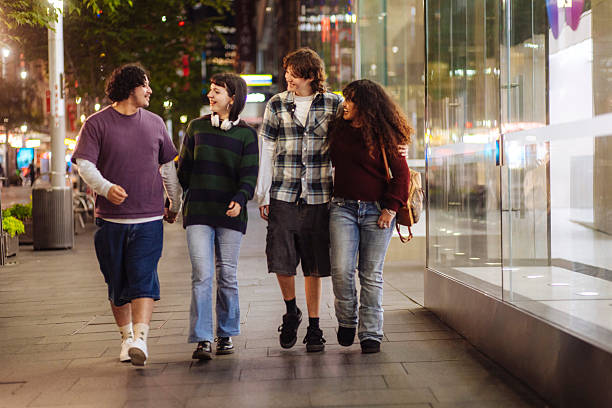 istock Teenagers having fun in a city 2205403204