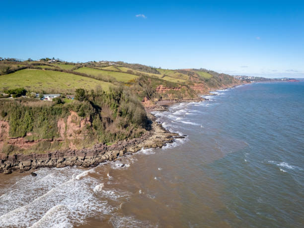 istock Rocky coastline at Maidencombe in Devon 2205417763