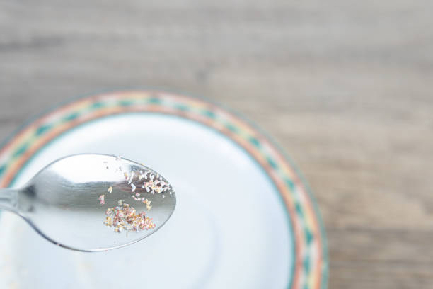 microplastics in food. Health problem cancer and environmental pollution.