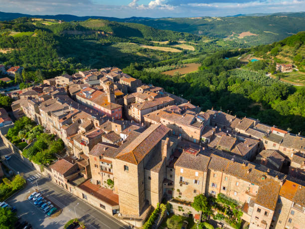 istock Ficulle, Medieval town in Umbria from drone 2205429718