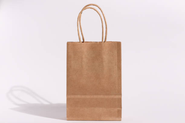 istock Paper blank recycled bag, ecological shopping concept 2205430391