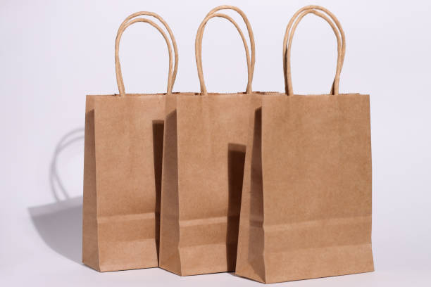 istock Paper blank recycled bag, ecological shopping concept 2205430428
