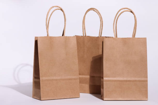 istock Paper blank recycled bag, ecological shopping concept 2205430456