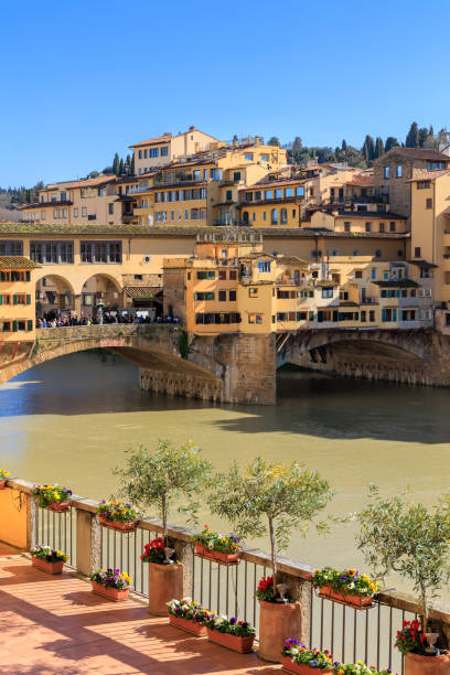 istock Ponte Vecchio Arno river from terrace, Florence 2205439570