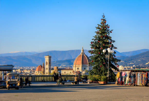 Duomo Santa Maria Del Fiore, Florence from city walls cityscape