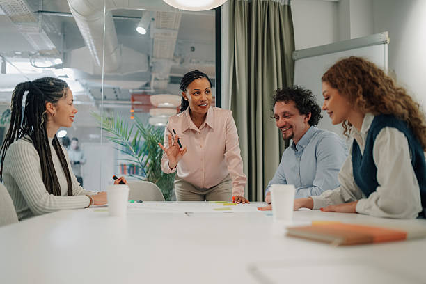 istock Business team collaborating on a project during a meeting 2205441220