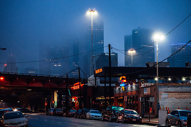 Deep Ellum and downtown. Dallas, Texas, USA