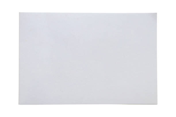 istock luxury vintage white paper postcard isolated on white background 2205446611