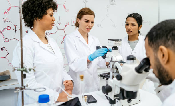 istock Diverse Female Students Collaborating in a University Laboratory 2205446811